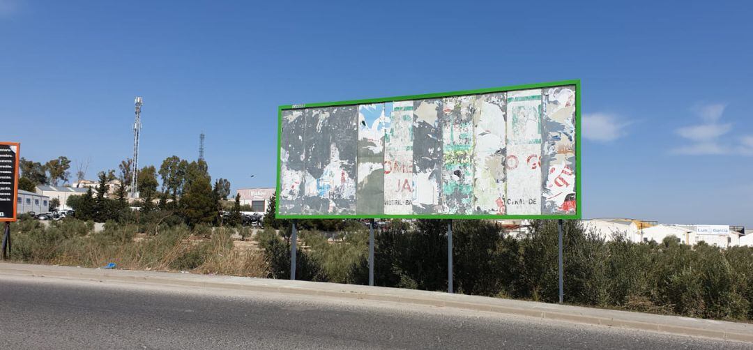 Valla publicitaria situada en la capital.