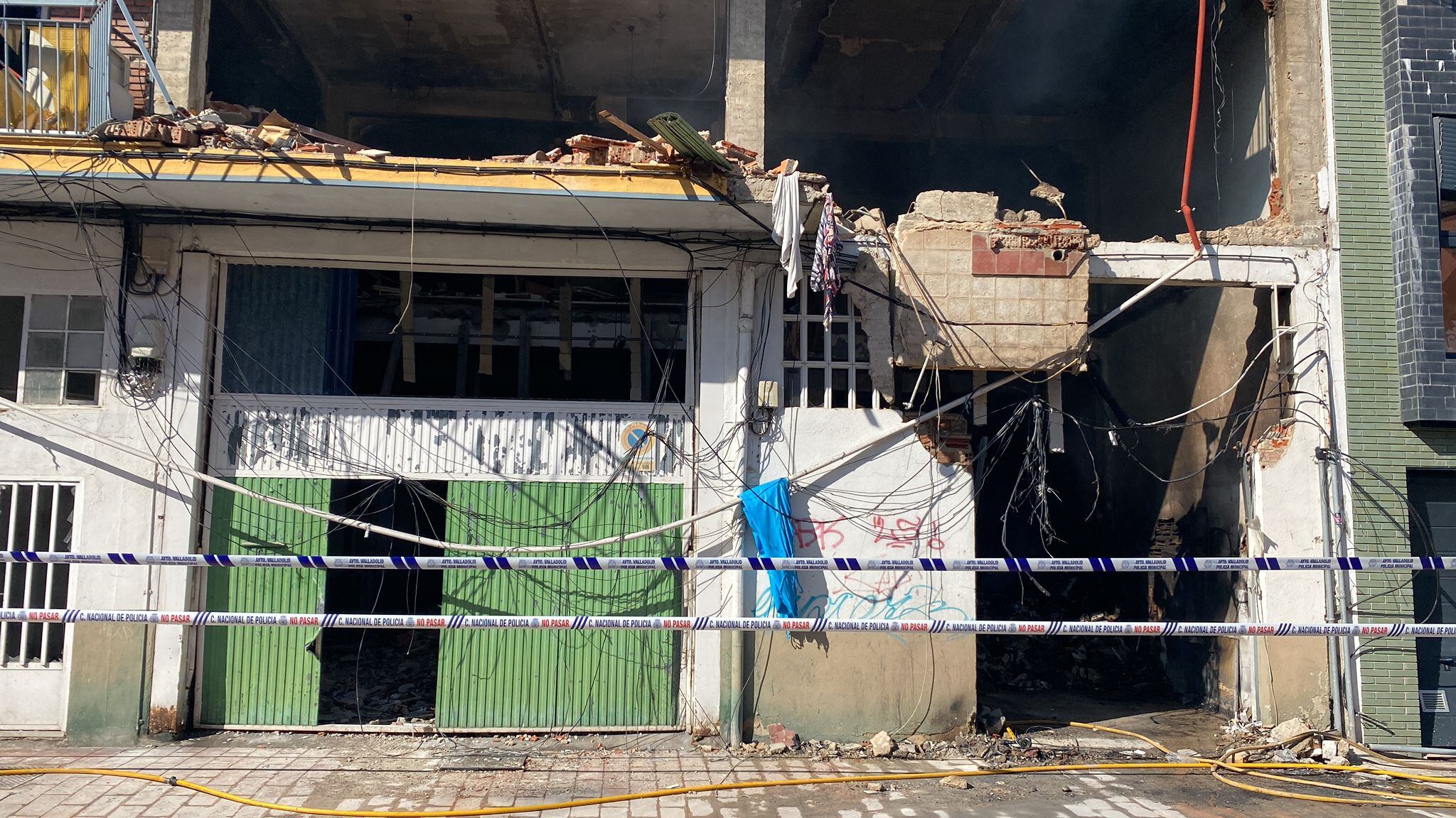 Explosión en un edificio de viviendas en la calle Goya de Valladolid