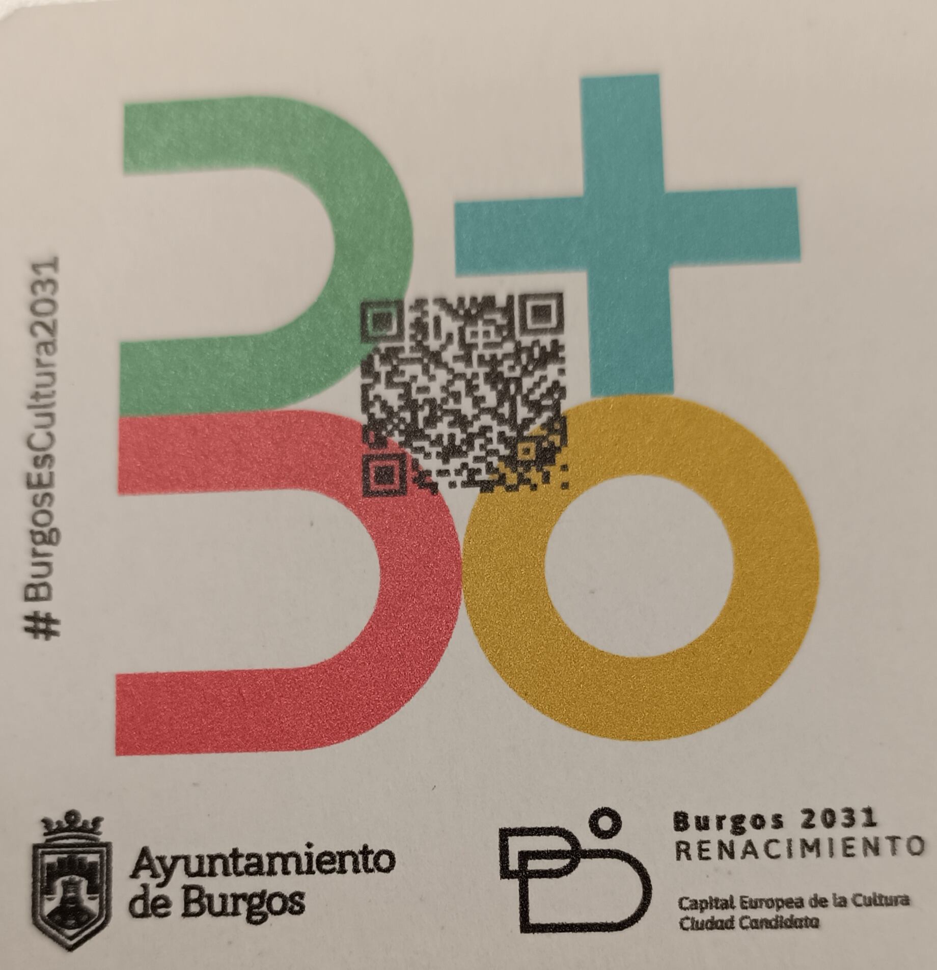 Logotipo de la candidatura Burgos 2031 a Capital Europea de la Cultura