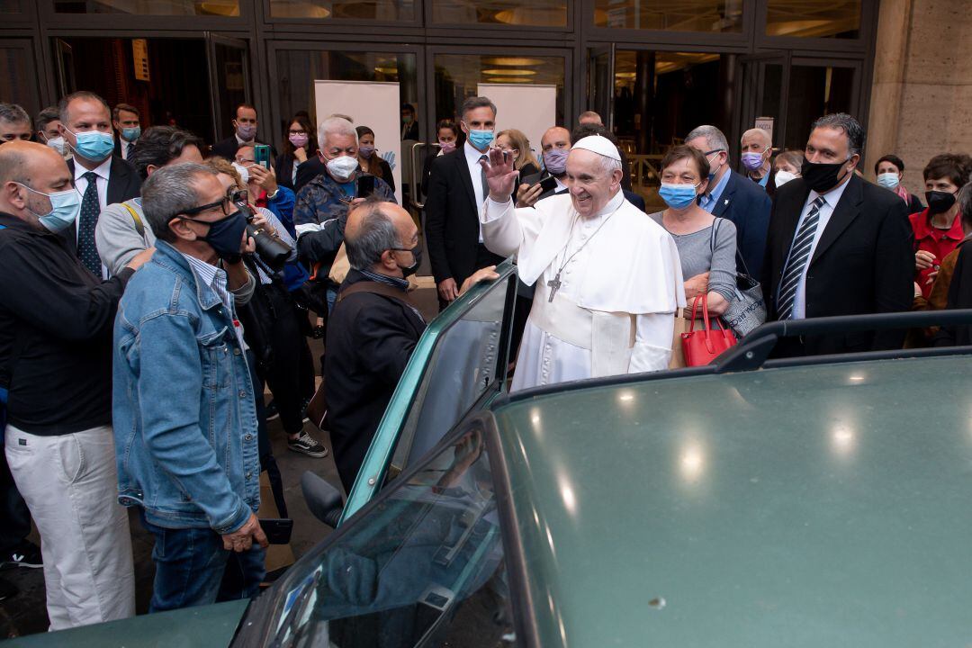 El Papa Francisco, en un acto el 24 de mayo