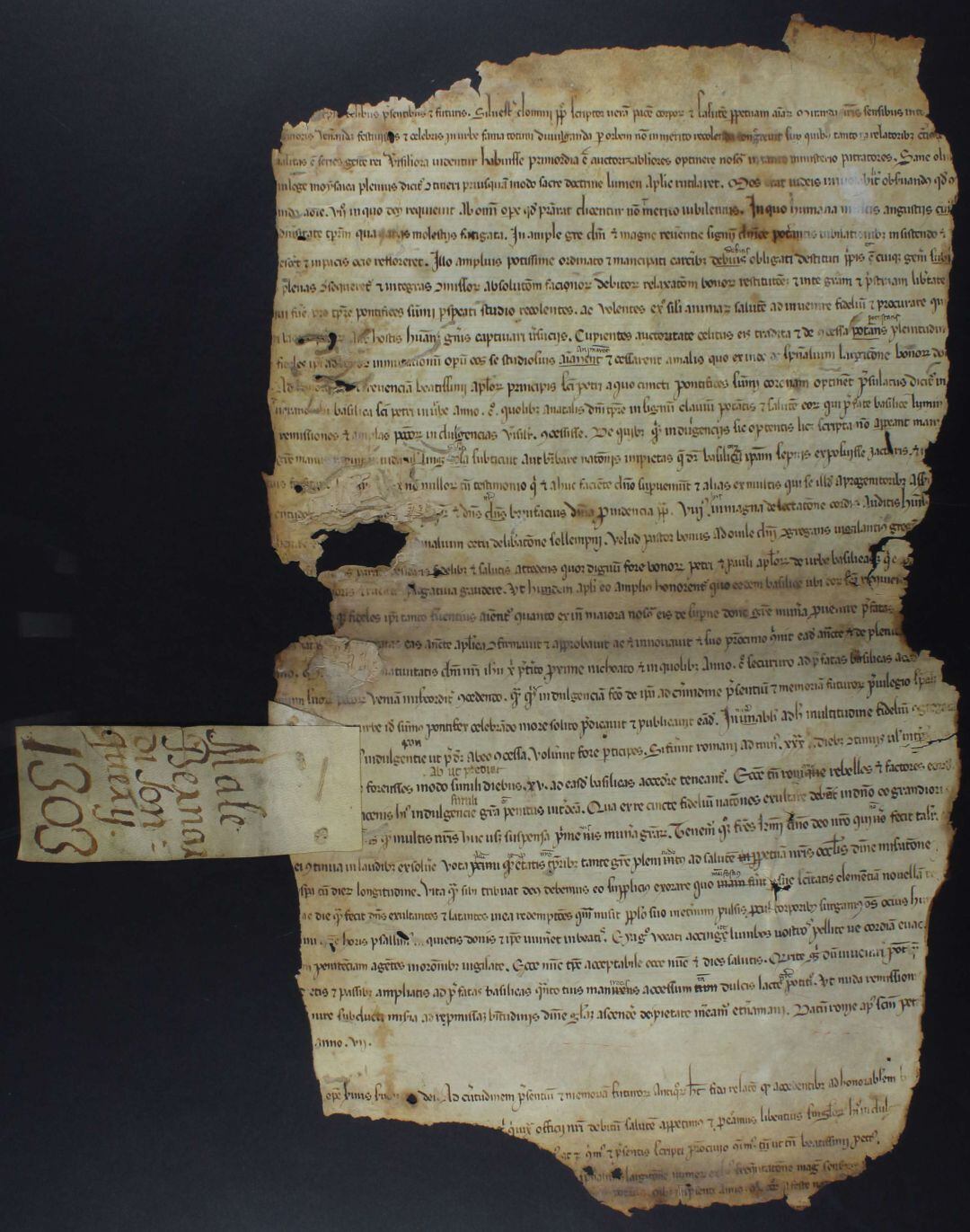 Pergamí de proclamació de l'any jubilar 1300 per part del papa Bonifaci VIII