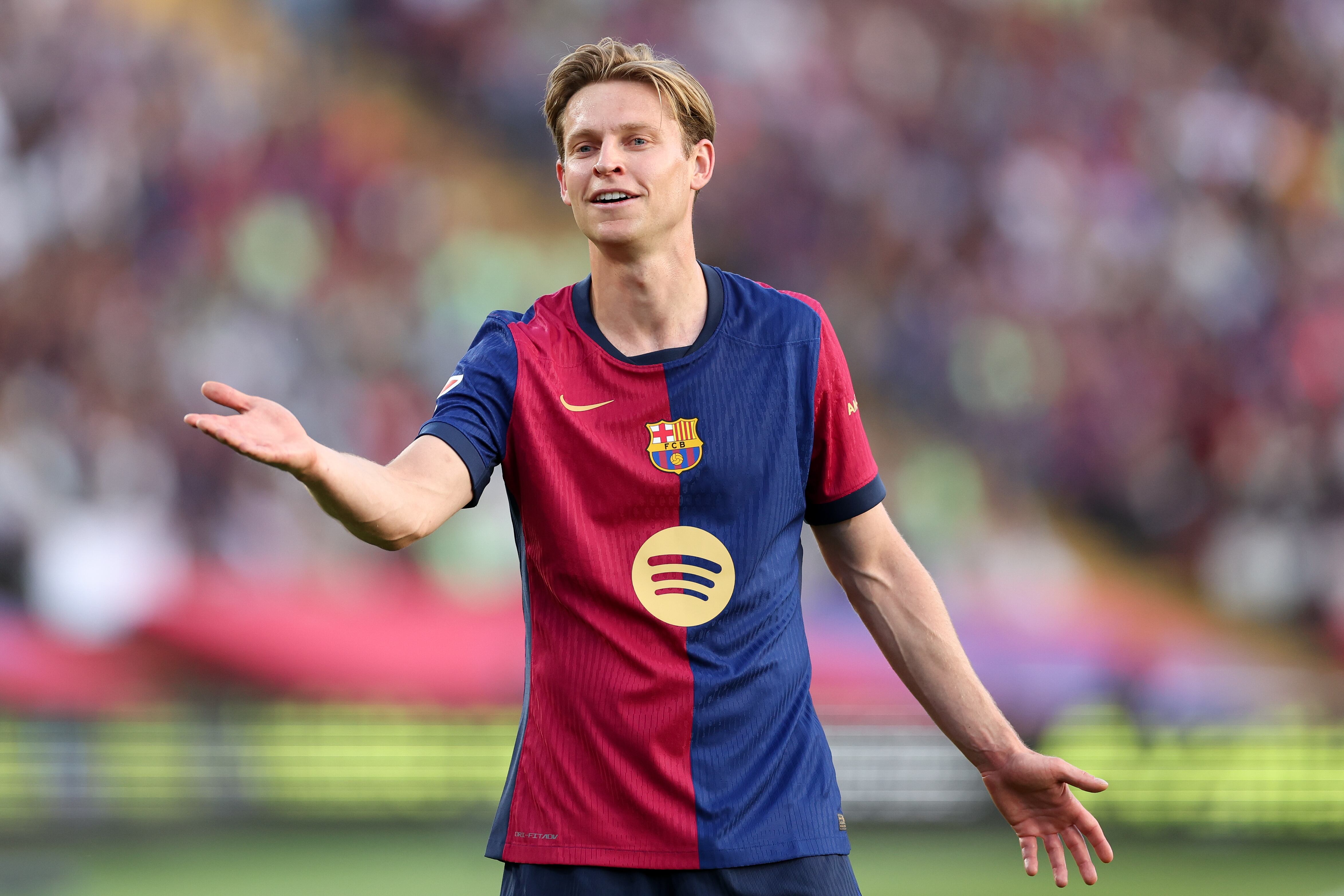 Frenkie de Jong, con la camiseta del FC Barcelona (Flor Tan Jun/Getty Images).