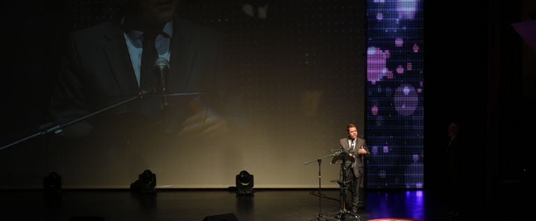 Emiliano García Page, en el Auditorio Pedro Almodóvar de Puertollano