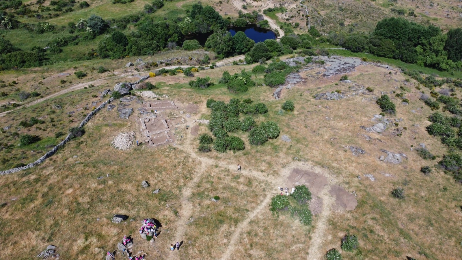 Vista aérea del yacimiento de La Coba