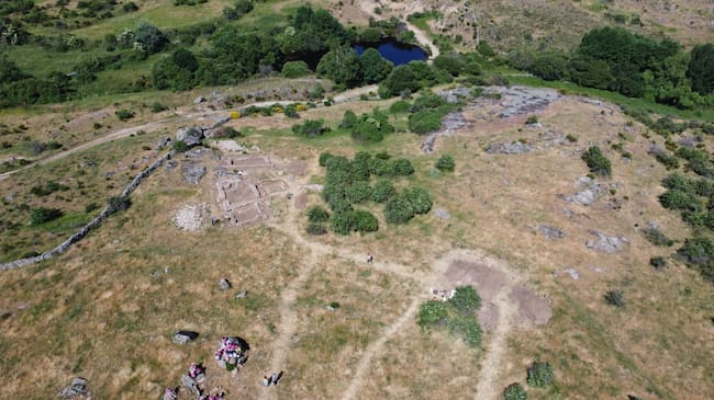 Vista aérea del yacimiento de La Coba