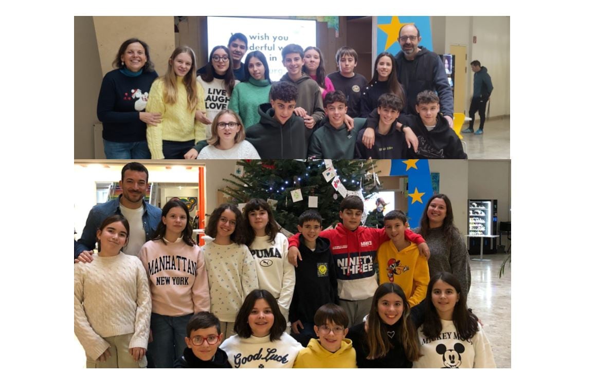 Alumnos de 3º de la ESO y de 6º de Primaria del Abad Sola