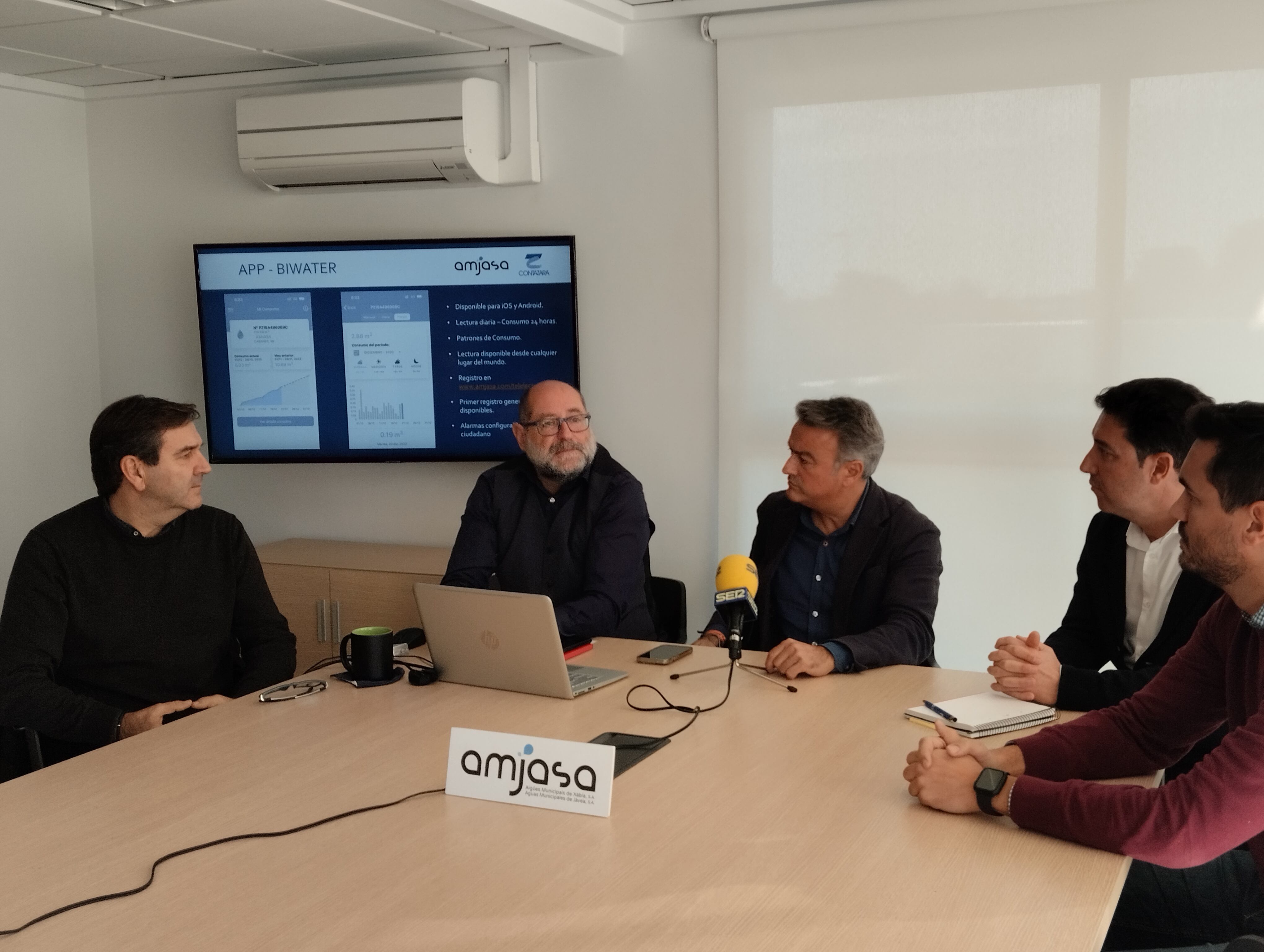 Presentación del nuevos sistema de telelectura, que está implantando Amjasa en Xàbia.