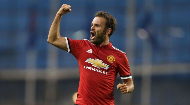 Juan Mata, durante la pretemporada del Manchester United