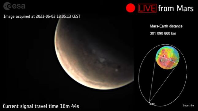 Imagen de Marta captada por el Mars Express / ESA