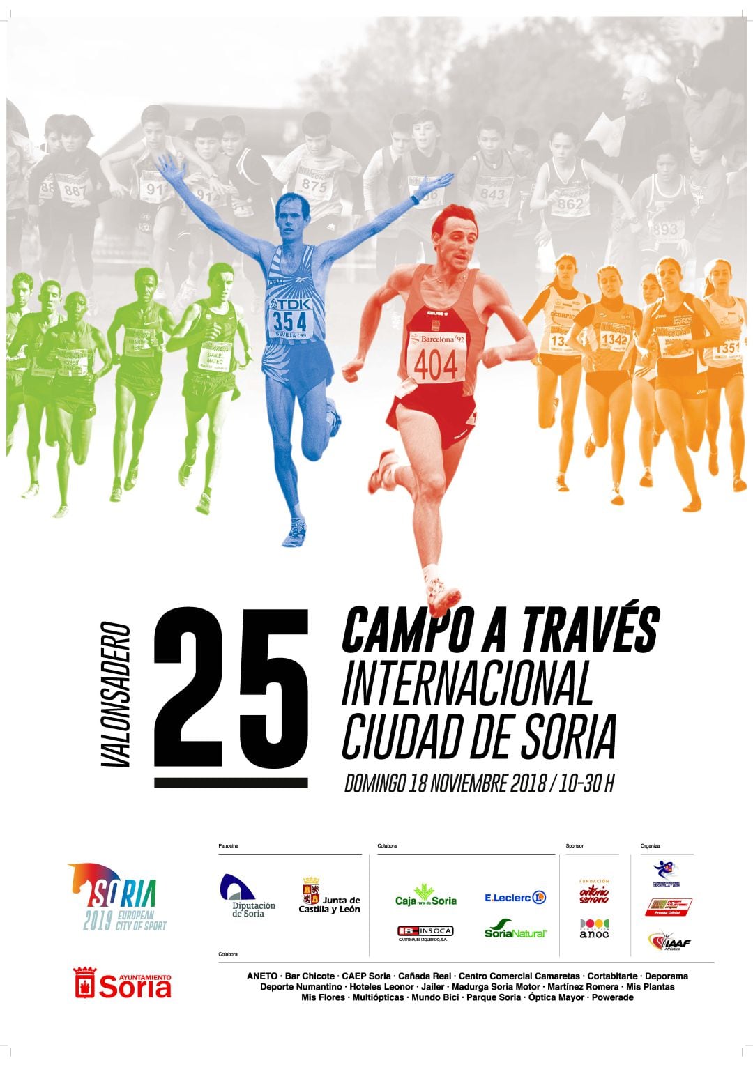 Cartel del 25º Campo a Través Internacional de Soria.