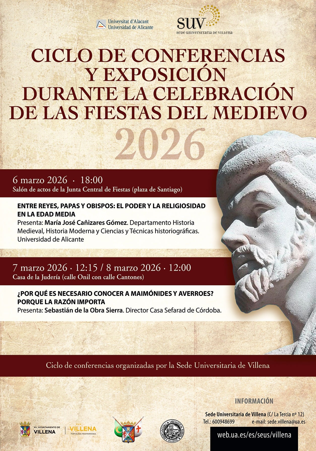 Cartel de las conferencias