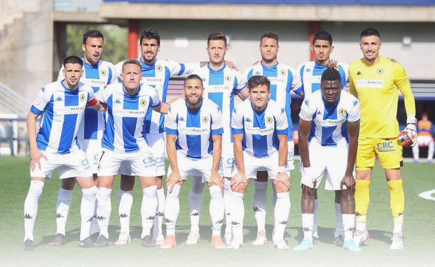 Equipo inicial del Hércules frente al At. Levante