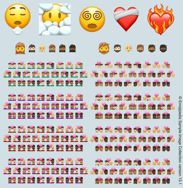 Estos son los emojis que llegarán de cara a 2021.