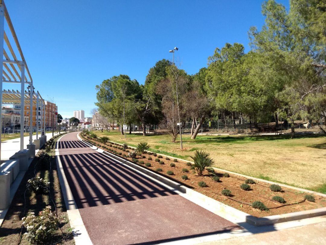 Imagen del parque lineal de Benimàmet inaugurado en 2018