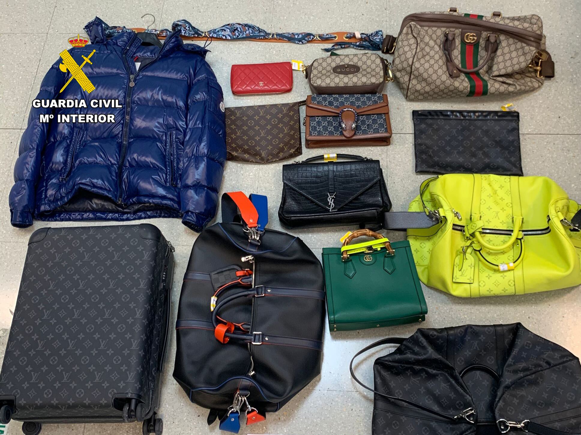 Imagen del material incautado