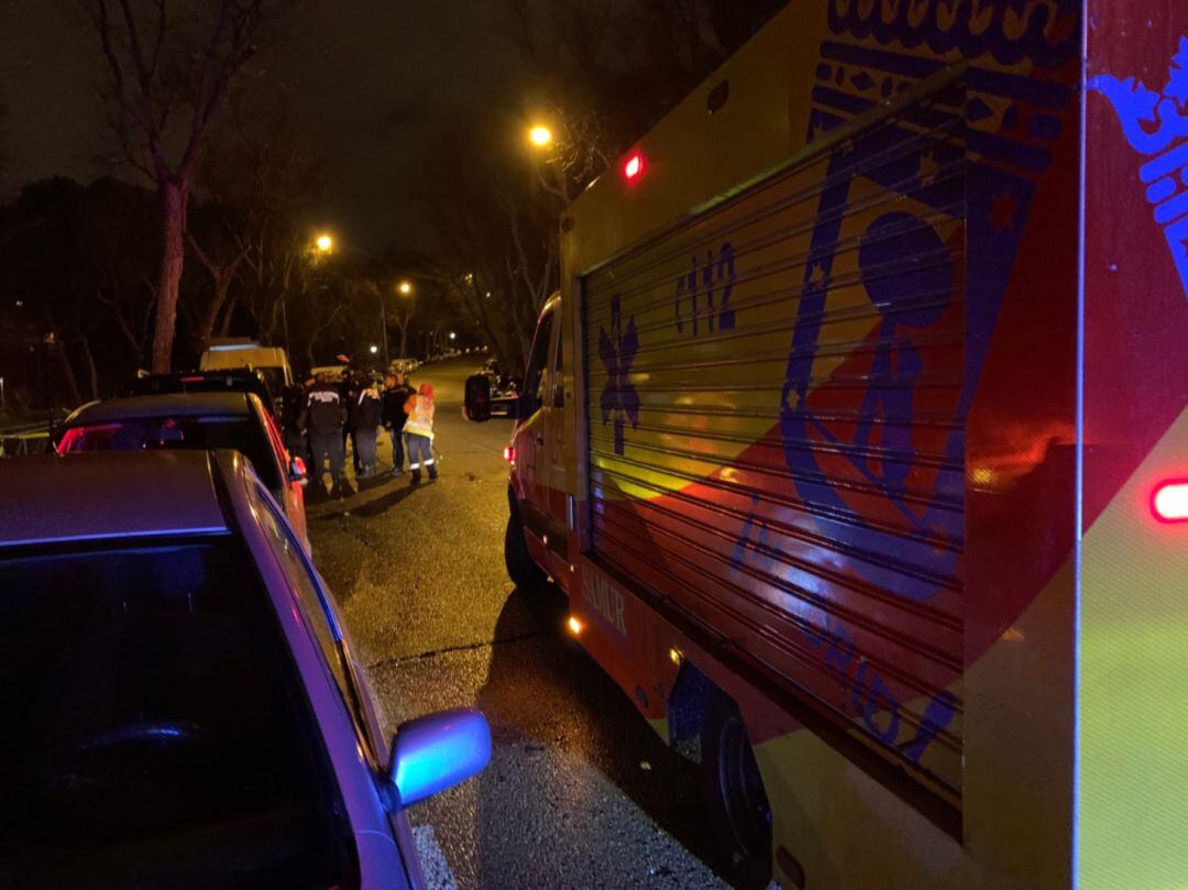 Los servicios de emergencias, en el lugar del suceso