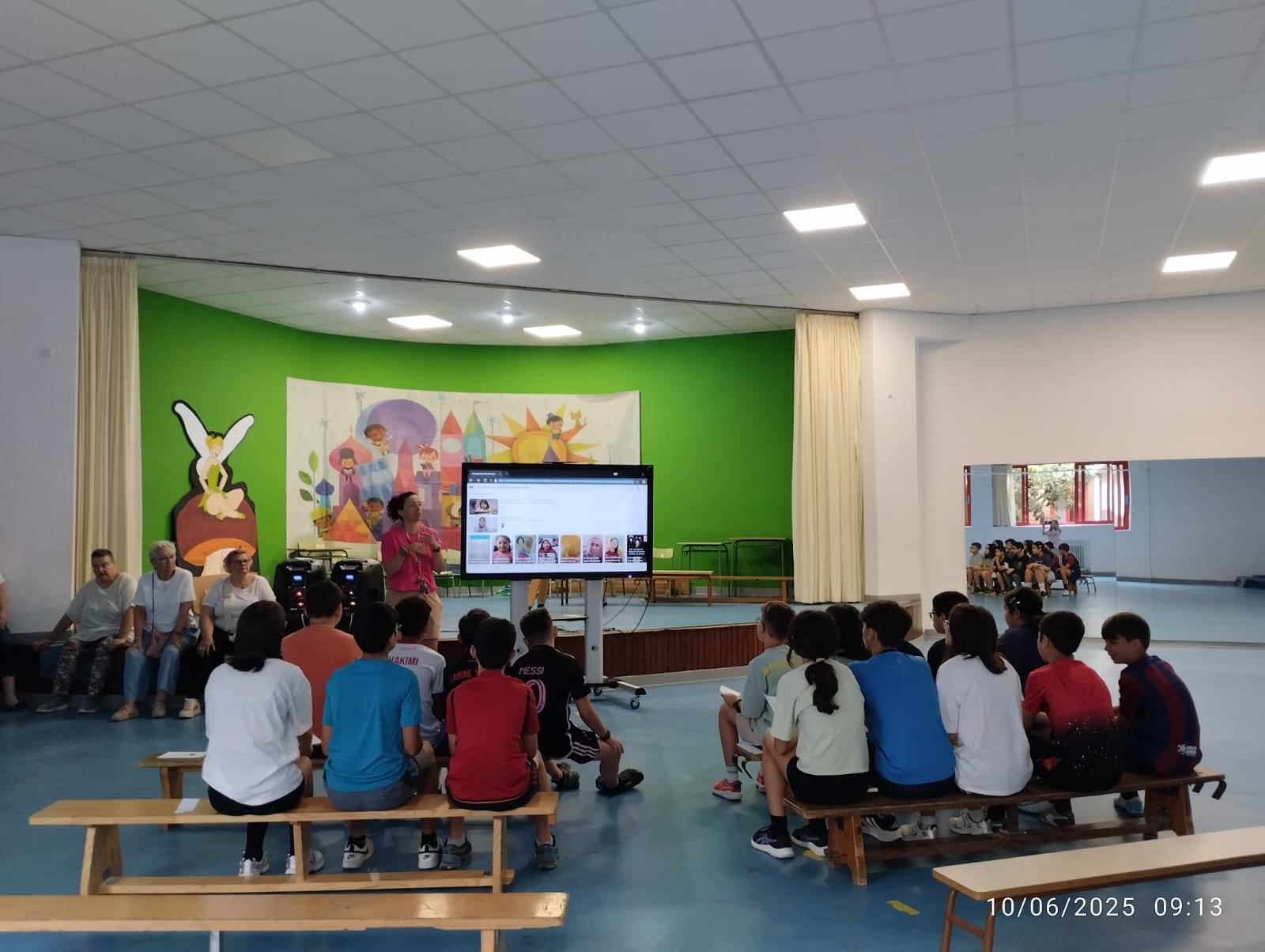 Campaña de Caudete Se Mueve en el colegio