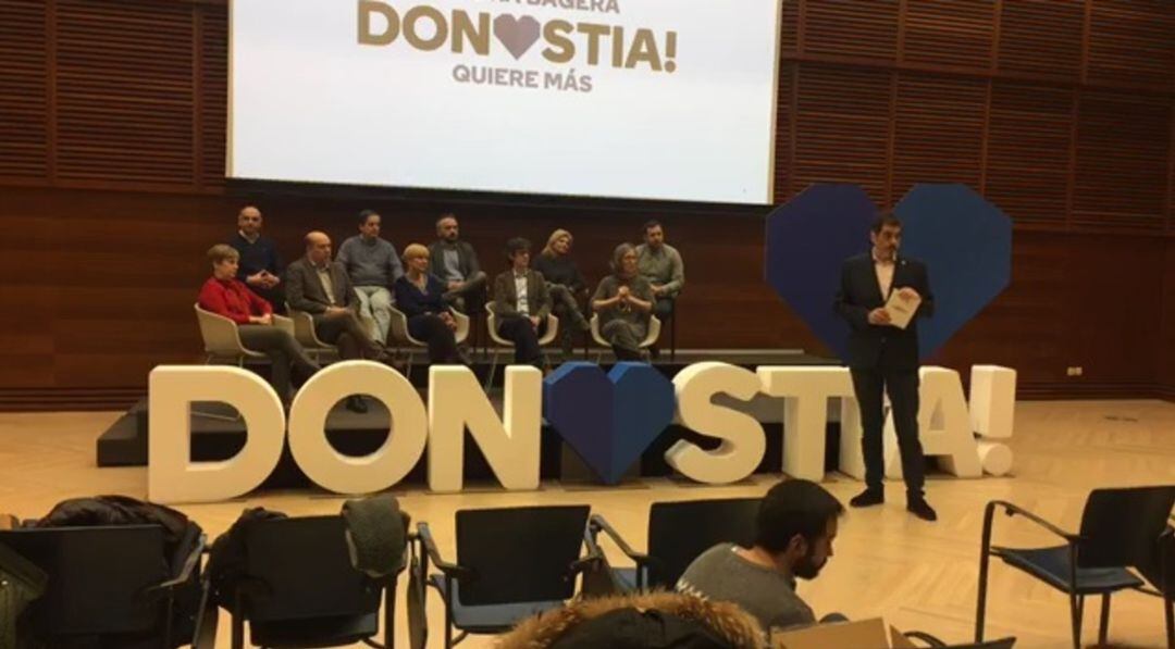 Presentación del Manifiesto por Donostia organizado por el PNV