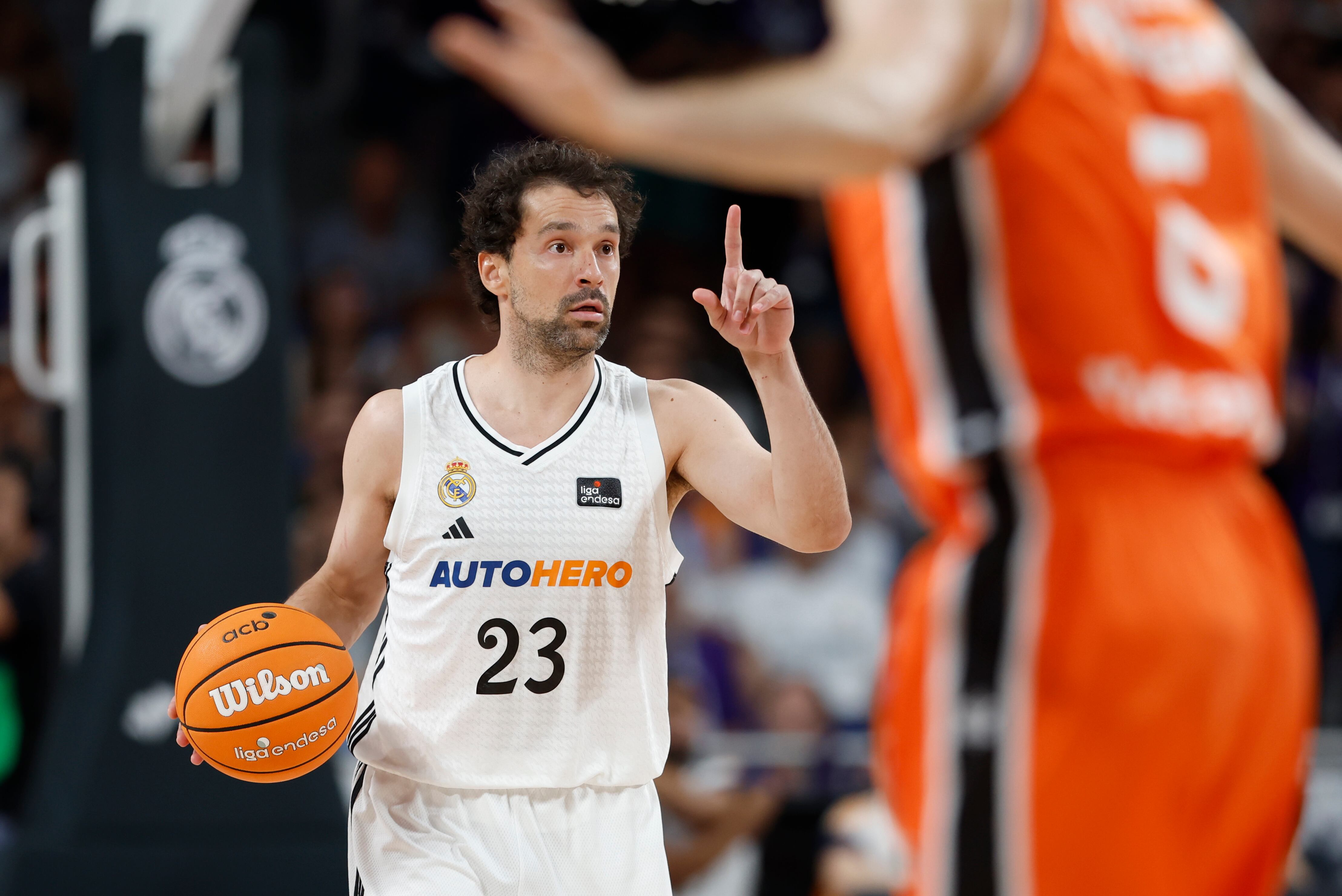 Sergi Llull durant el segon partit de la final on el de Maó va forçar la pròrroga amb una cistella decissiva a 8 segons de la fi.