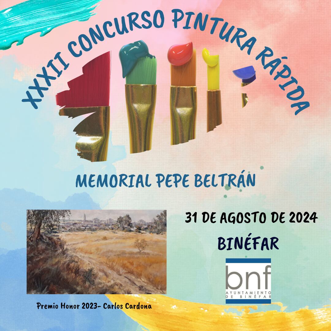 Concurso de Pintura Rápida de Binéfar 2024.