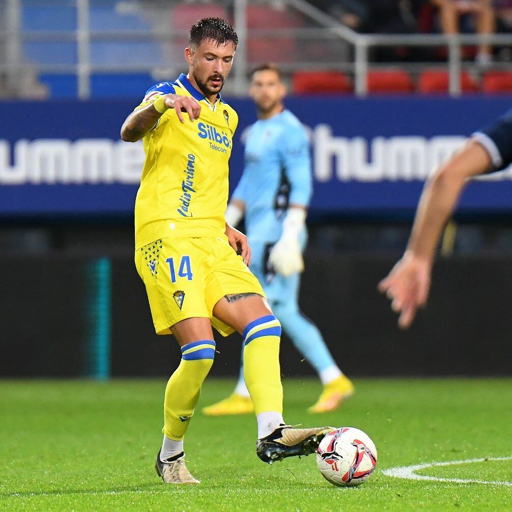 Bojan Kovacevic en el encuentro de la jornada 11 de la Liga Hypermotion frente al Eibar. Foto: Cádiz CF.