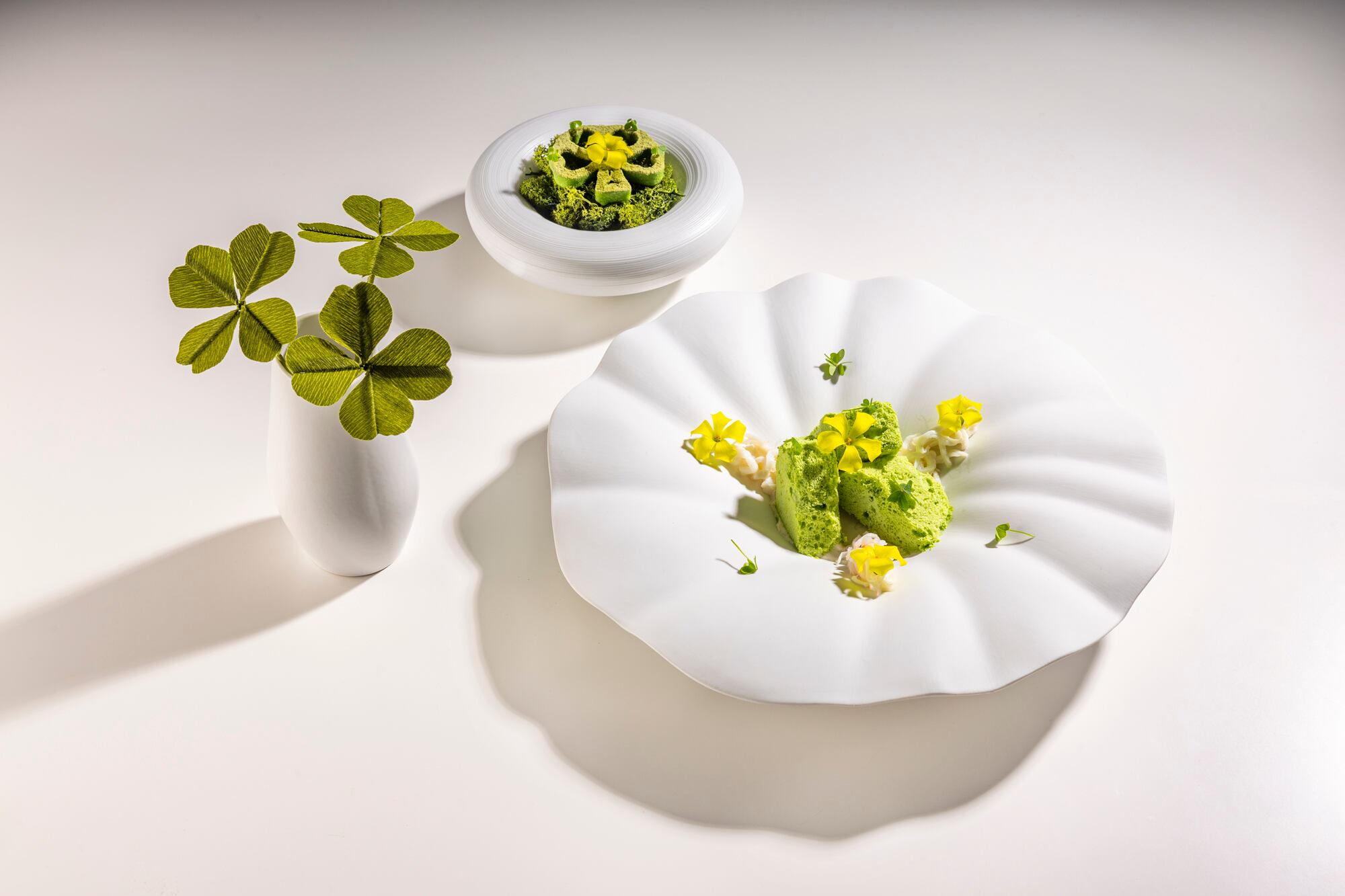 Pesto de tréboles de la suerte.