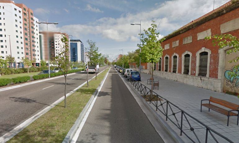 Altura del Paseo Arco de Ladrillo donde ha ocurrido el suceso