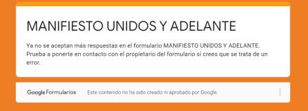 Manifiesto &#039;Unidos y Adelante&#039;