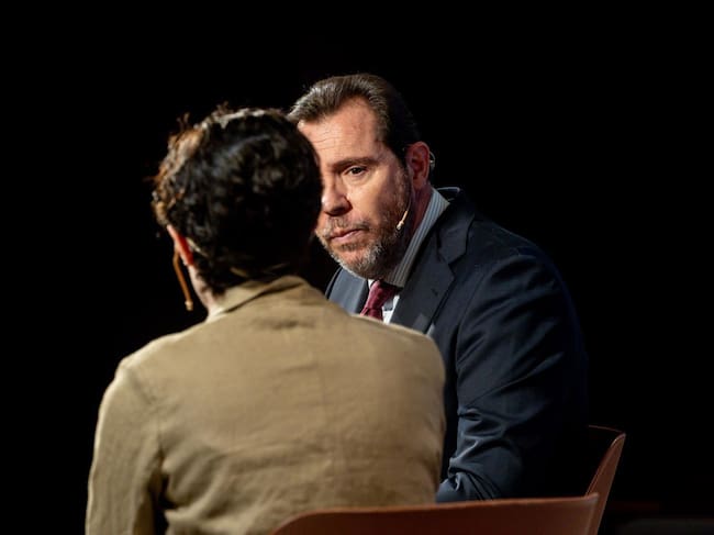 Puente durante su participación en el foro