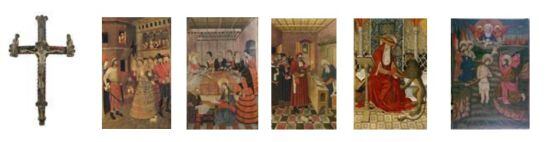 Imatge de les 6 peces que cedirà el MNAC al Museu de Lleida.