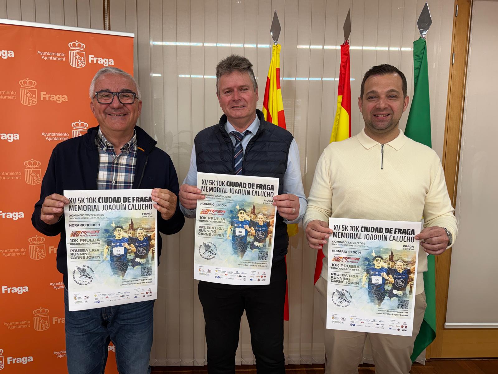 Longán, Gramún y Casanova en la presentación de la prueba