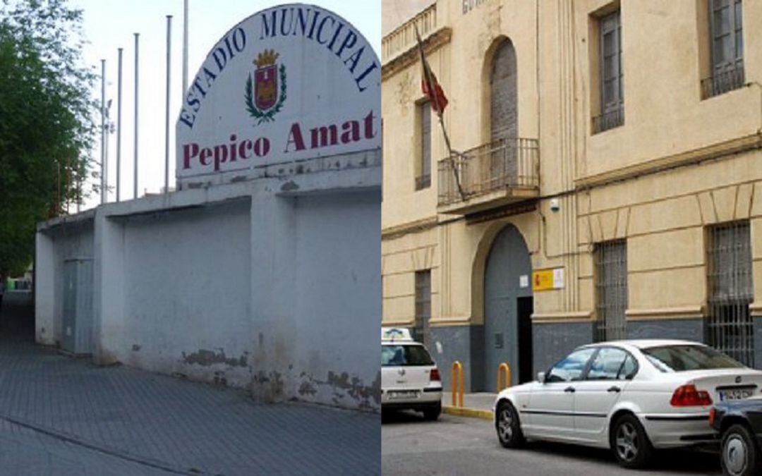 Antiguo Pepico Amat y cuartel Guardia Civil