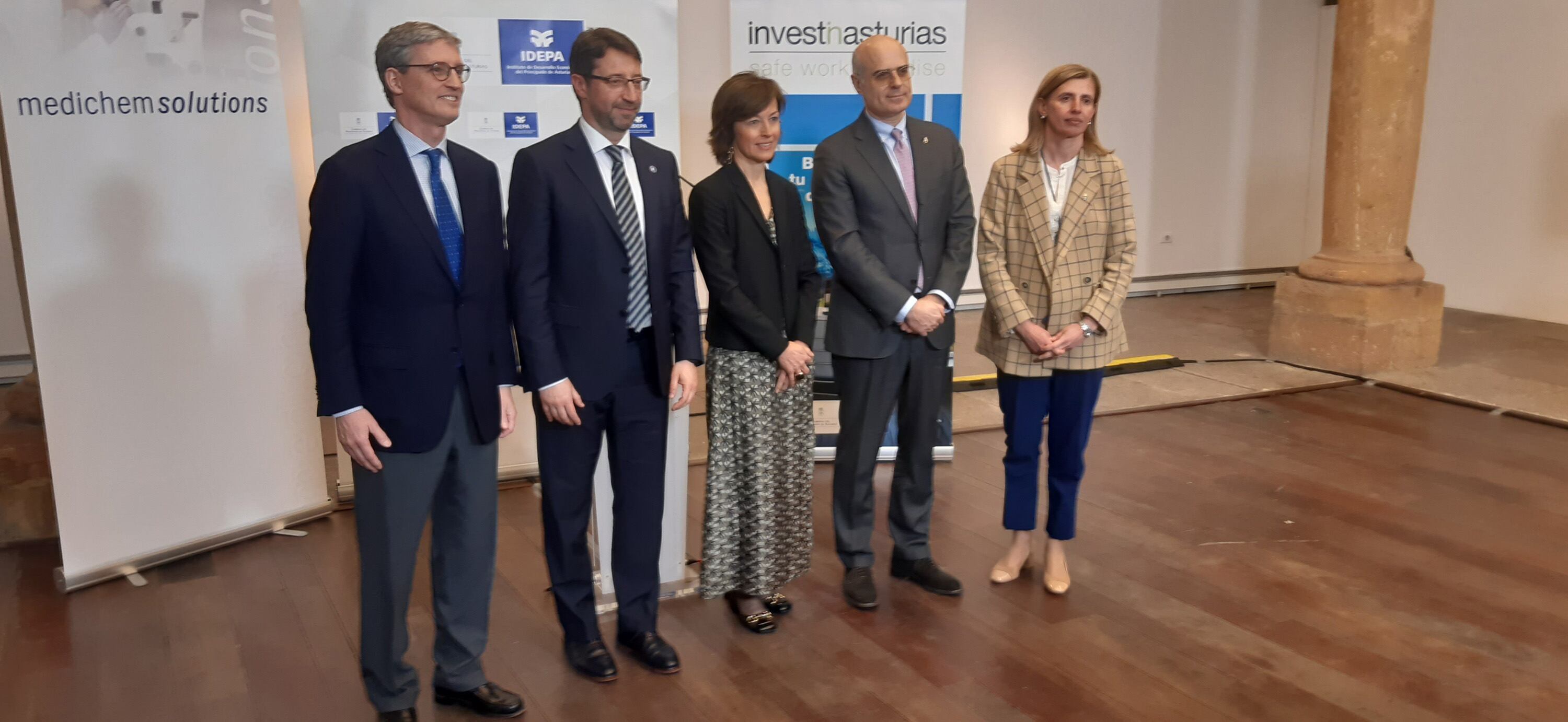 Momento de la presentación de Medichem en Asturias, hoy en Oviedo