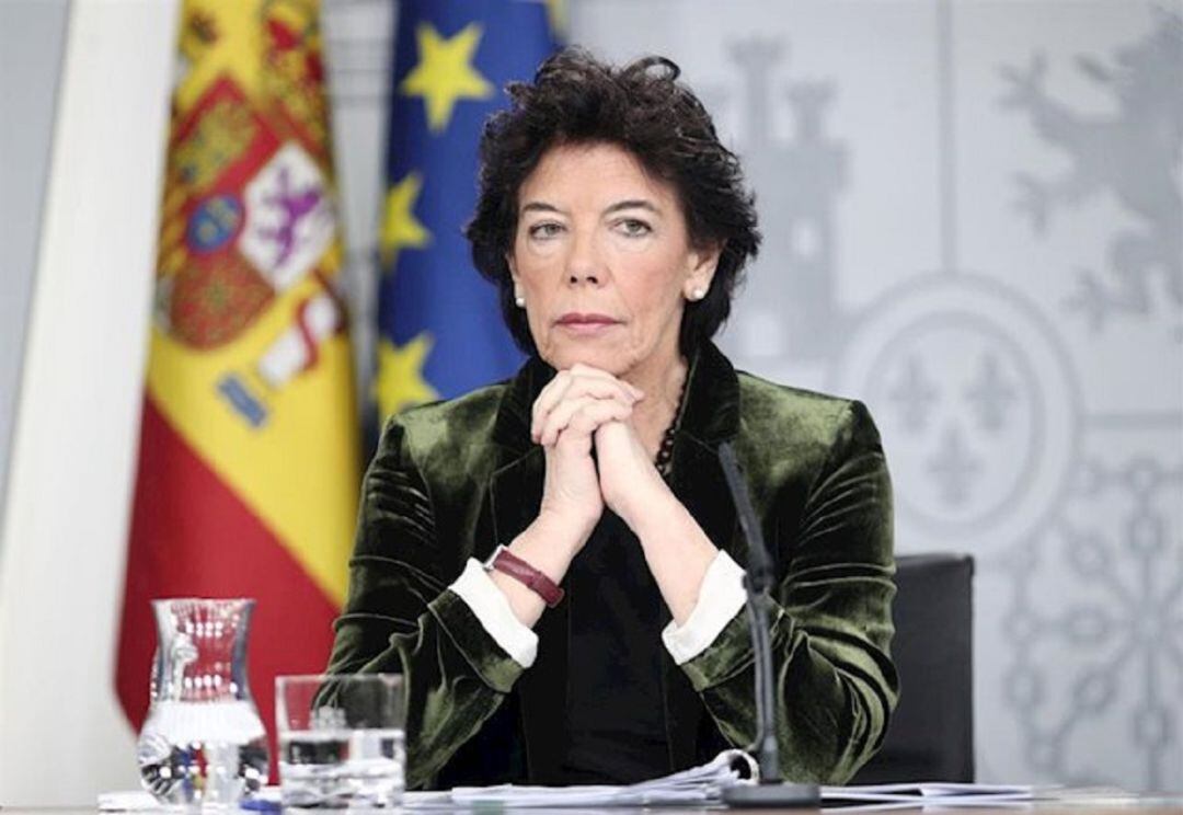 La ministra Portavoz, y de Educación y FP, Isabel Celaá