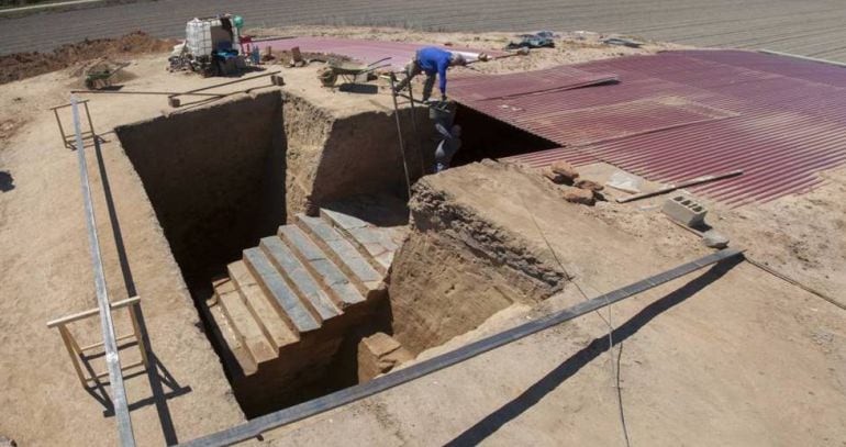 Yacimiento del Turuñuelo en Guareña