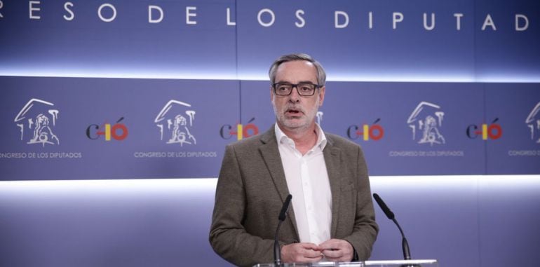 José Manuel Villegas, secretario general de Ciudadanos en rueda de prensa este viernes en el Congreso de los Diputados