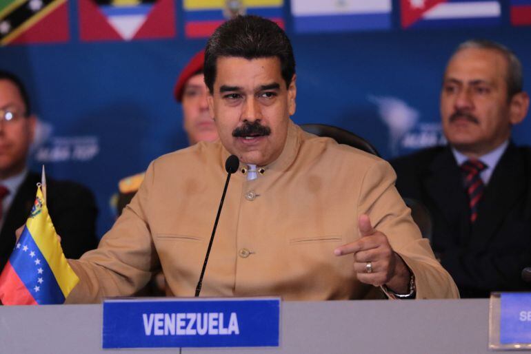 Fotografía cedida por la Oficina de Prensa del Palacio de Miraflores, del presidente de Venezuela, Nicolás Maduro 