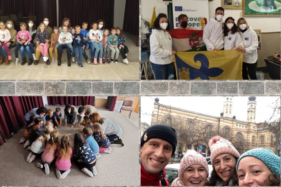 Varios alumnos del Colegio de Ayerbe en su experiencia Erasmus