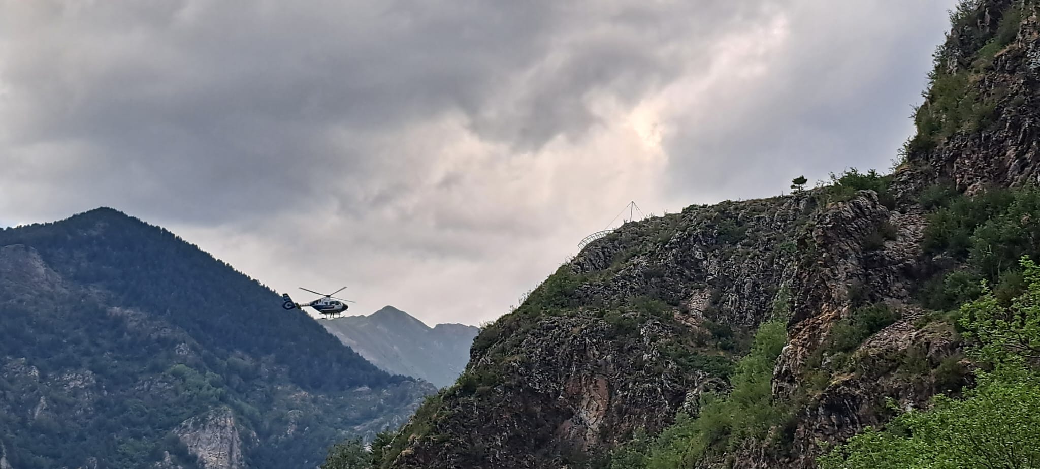 imatge de la ubicació del mirador de Durro