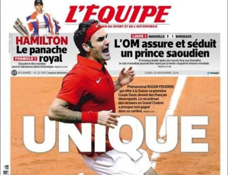 La prensa se rinde a Federer