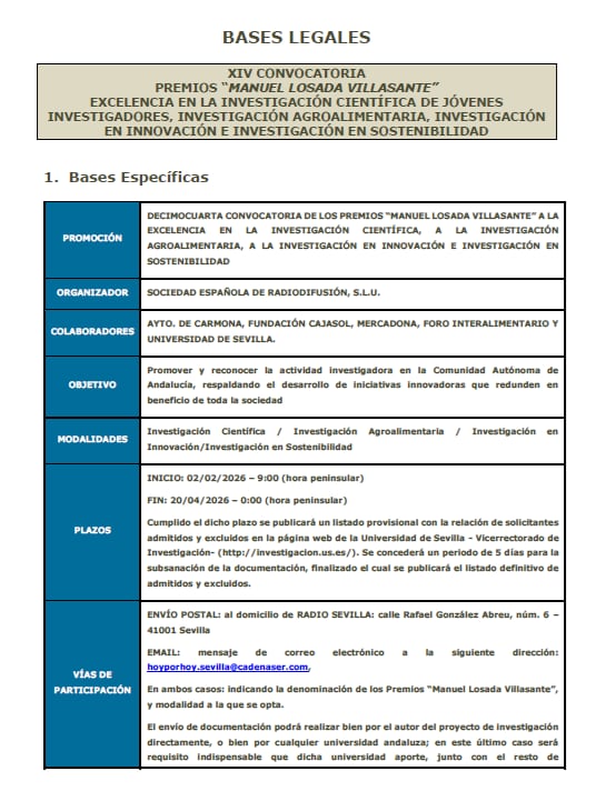 Bases de los Premios Losada Villasante (1)