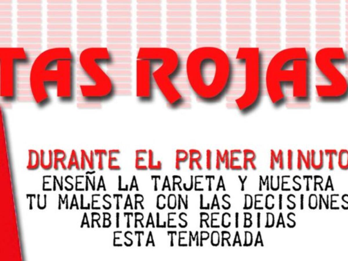 10.000 tarjetas rojas para protestar por los últimos arbitrajes