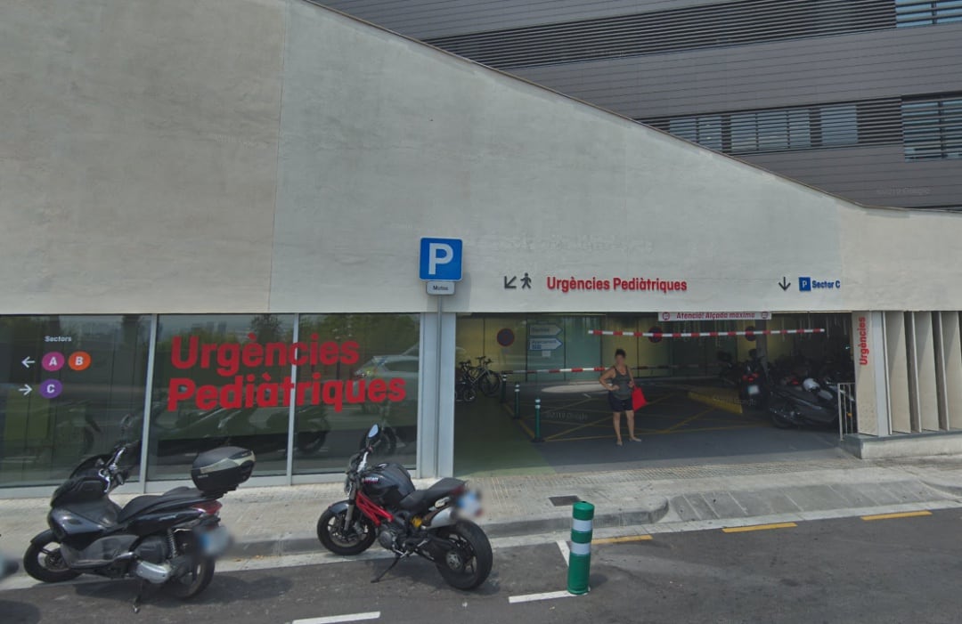 Imagen del acceso a urgencias pediátricas del hospital Sant Joan de Déu de Barcelona