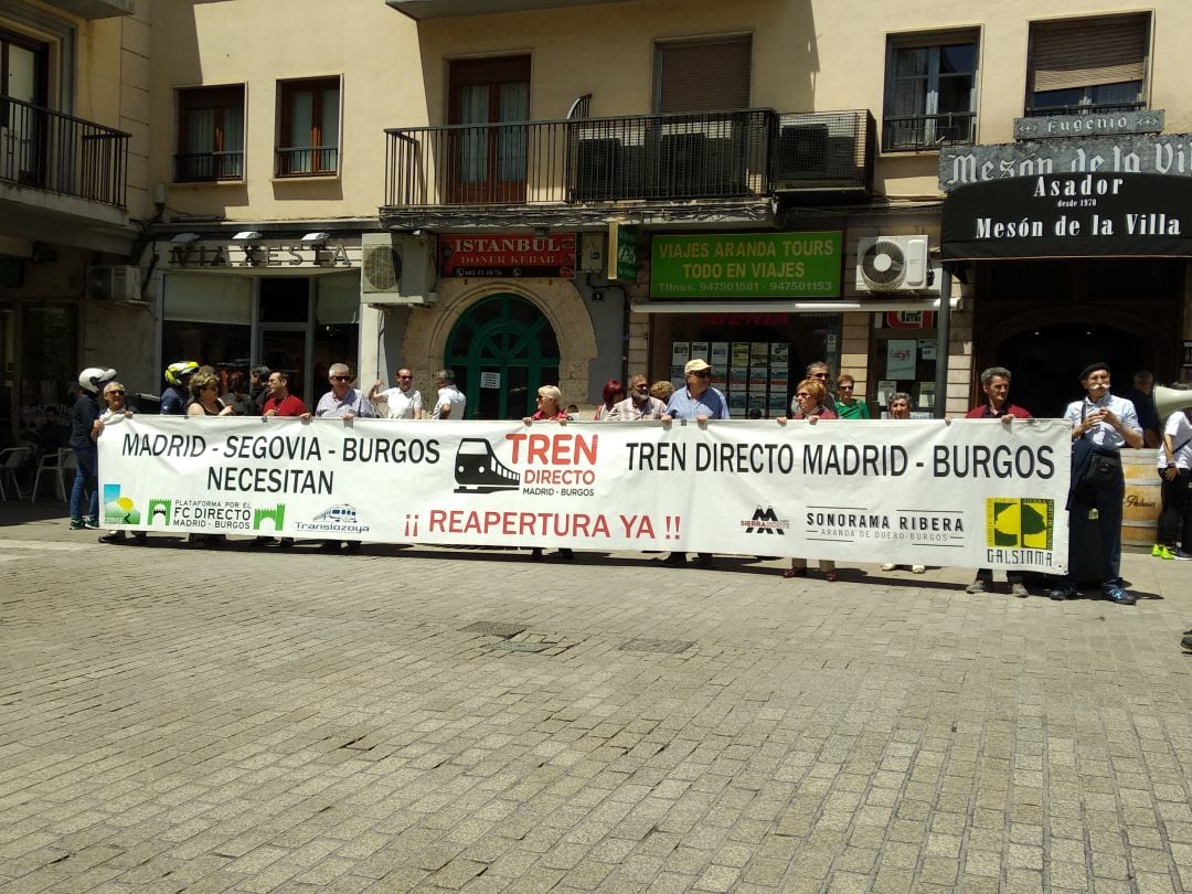 La manifestación de este 8 de junio concluyó frente al arco del Ayuntamiento