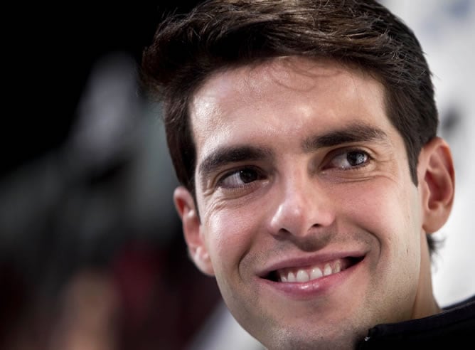 Kaká, durante el acto publicitario