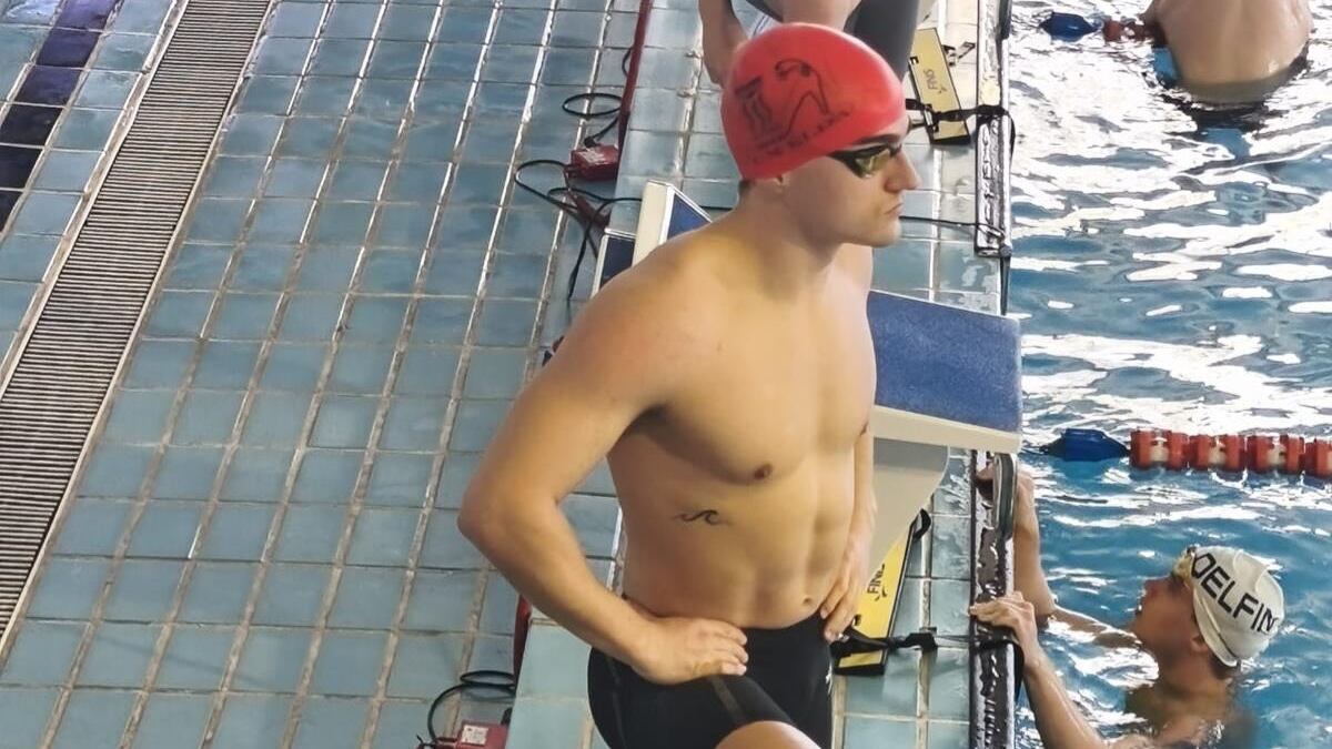 Joan Vera, nadador del C. N. Elda, en Elche