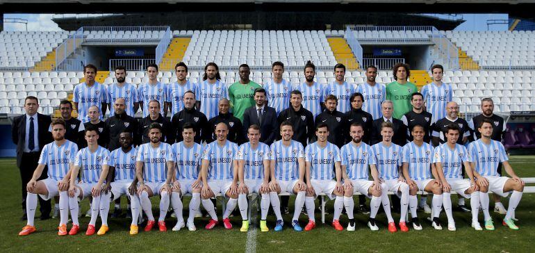 Foto oficial de la plantilla del Málaga