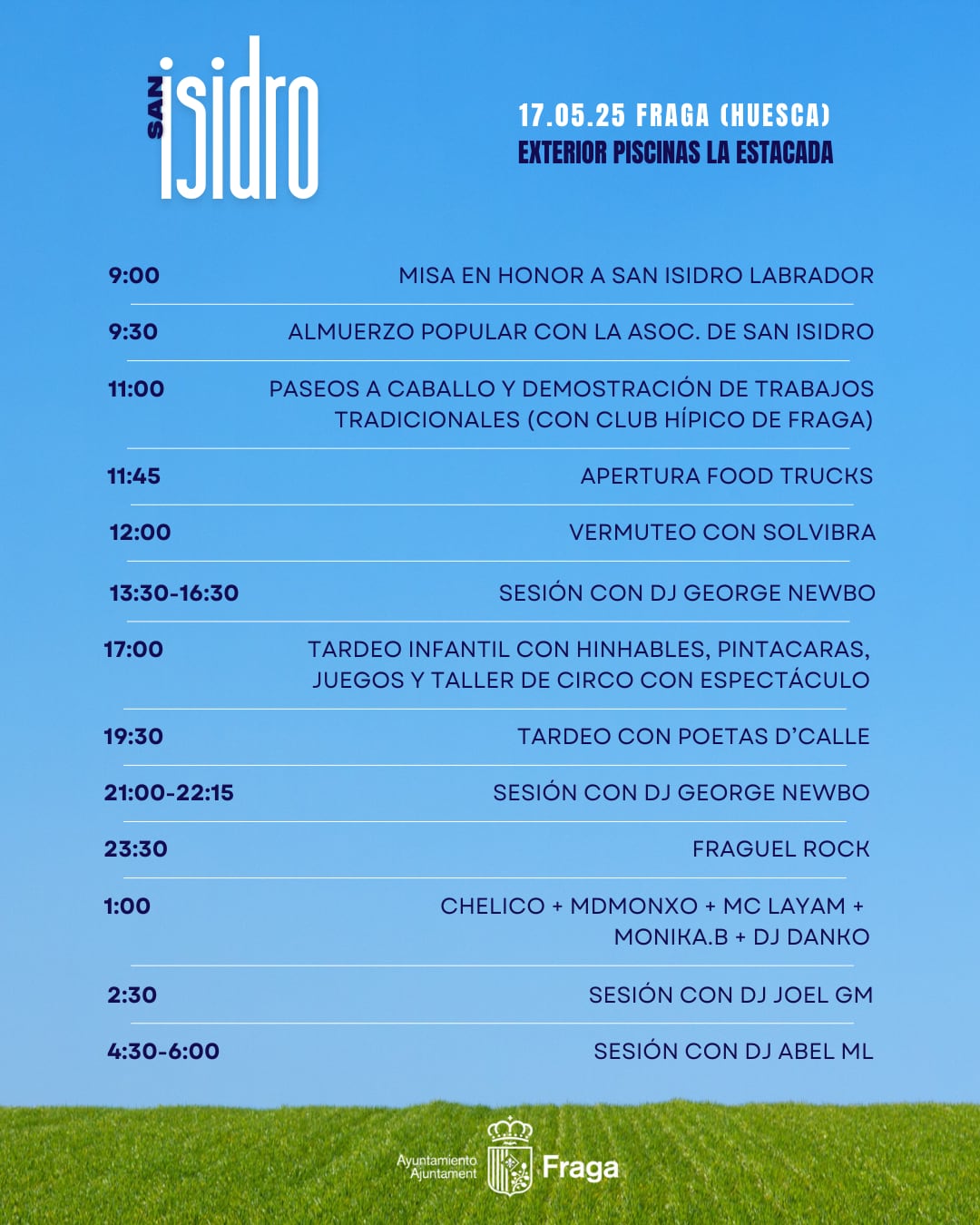 PROGRAMA SAN ISIDRO 2025.