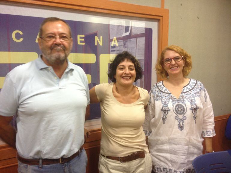 Ignacio Aguilar, Eva Puche e Inés Pastilla