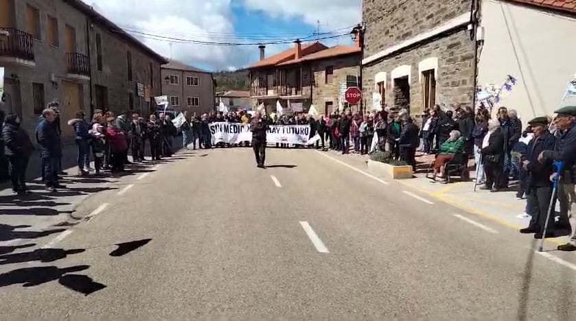 Manifestación en Villardeciervos / COAG